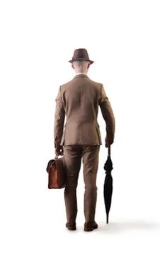 Businessman from back Stock Photos