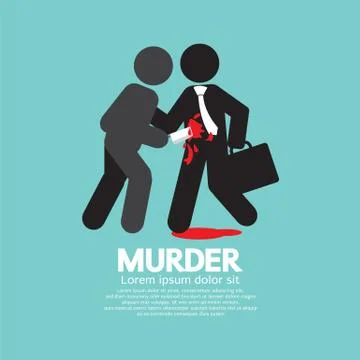 Businessman Being Stabbed With A Knife Vector Illustration Stock Illustration