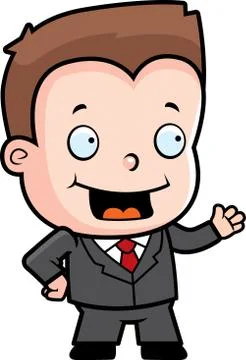 Businessman boy Stock Illustration
