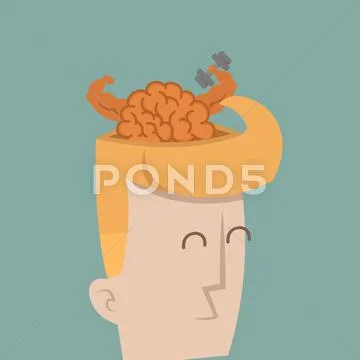 Businessman brain power , eps10 vector format Stock Illustration
