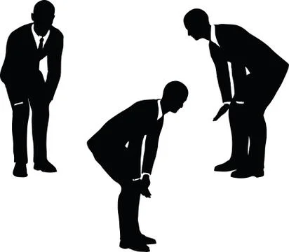 Businessman calling a pet pose Stock Illustration