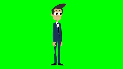 Businessman cartoon animation element Stock Footage 101649307