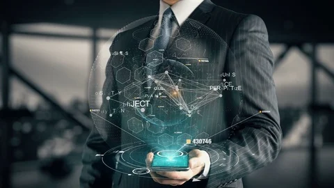 Businessman with Case Study Stock Footage 80931034