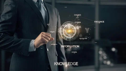 Businessman with Case study Stock Footage 85996981