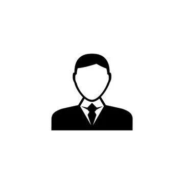 Businessman Character Avatar Flat Vector Icon Stock Illustration