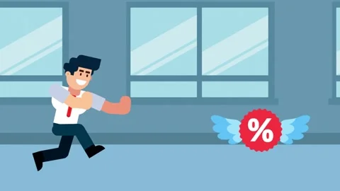 Businessman Chasing Discount Stock Footage 324960365