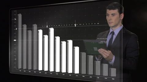  Businessman Checking Charts  Stock Footage 210232779