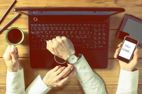 Businessman coffee break Stock Photos