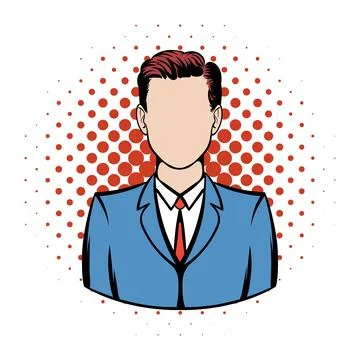 Businessman comics icon Stock-Illustration