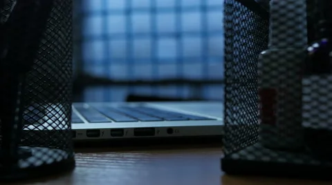 Businessman Computer And Keyboard Typing Stock Footage 64059156