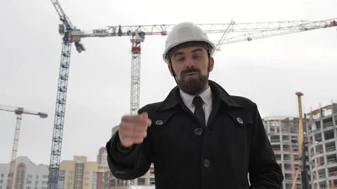 Businessman at a construction site Stock-Footage 103670438