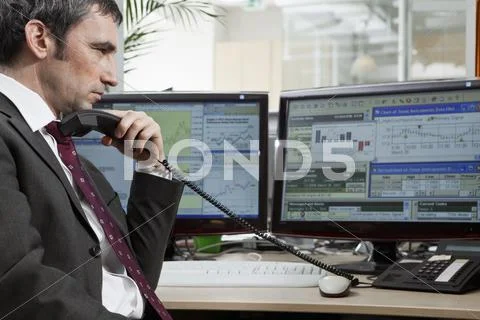 Businessman contemplates stock Stock Photos