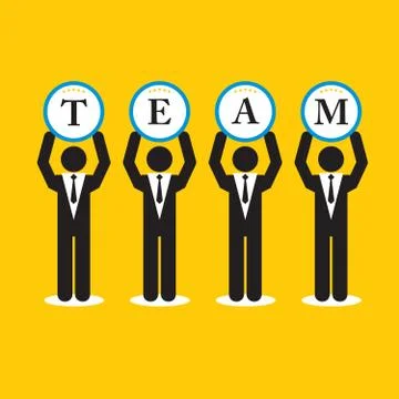 Businessman cooperation in teamwork Stock Illustration