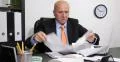 Businessman Corporate Office Manager Irritated Incapacity Invoices Payment Taxes 4k or 4k+ Resolution