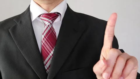 Businessman counting down and holding a stack of bills Video stock 325689796