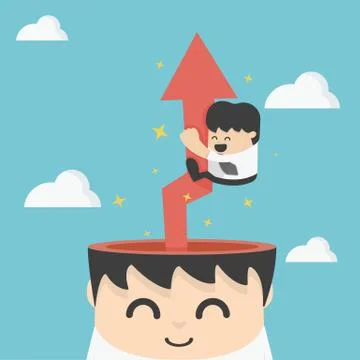 Businessman creative brain Stock Illustration
