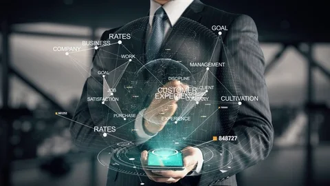 Businessman with Customer Experience Stock Footage 84614260