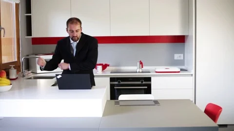 Businessman dance Stock Footage 109399282