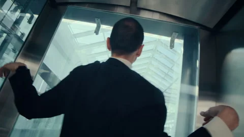Businessman Dancing in Elevator Stock Footage 285838733