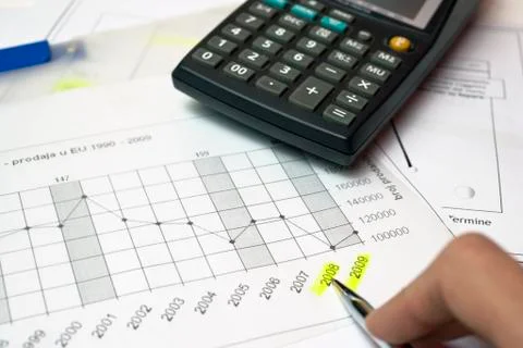Businessman  dates project Foto stock