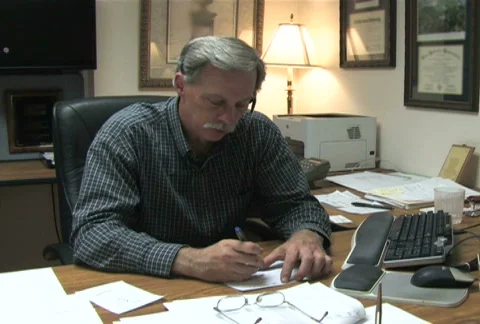 Businessman at Desk 1 Video stock 282944