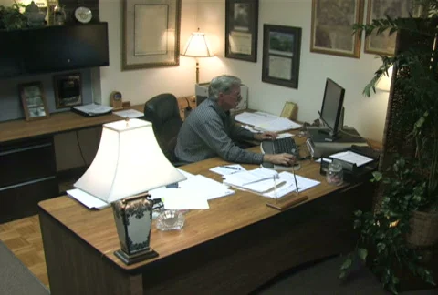 Businessman at Desk 3 Stock Footage 282953