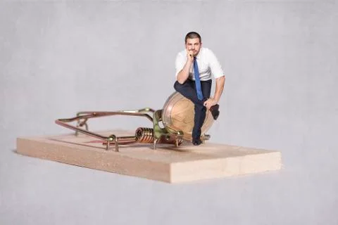 Businessman devises a plan Stock Photos