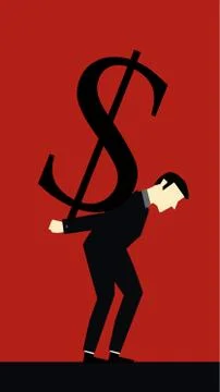 Businessman dollar Stock Illustration