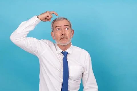 Businessman with doubt expression isolated 스톡 사진
