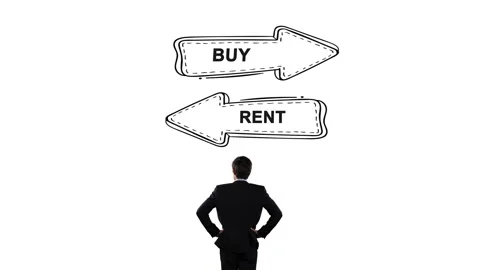 A businessman in doubt, having to choose between two different choices Stock Footage 280173009