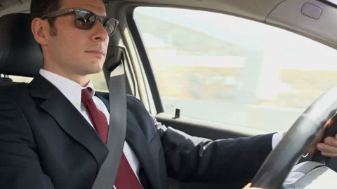 Businessman driving  Stock-Footage 210401550