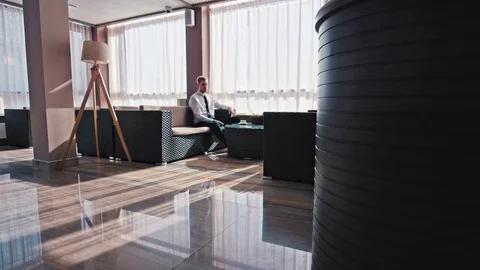 Businessman During Work Break Stock-Footage 78697947