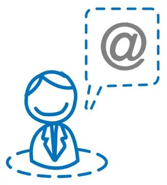 Businessman email vector Stock Illustration