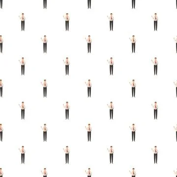 Businessman employee pattern presenting success and professionalism Stockillustratie