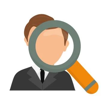 Businessman executive Profile Illustrazione stock