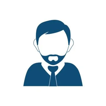 Businessman executive profile Stock Illustration