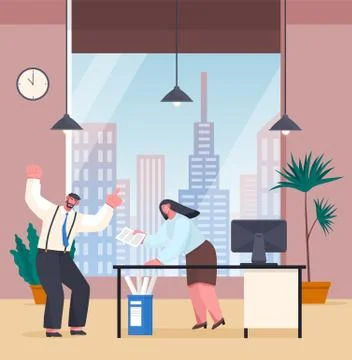 Businessman experiencing stress, screaming at work because of the deadline and Stock Illustration