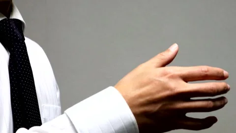 A businessman extending his hand Stock Footage 335476989