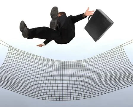 Businessman falling 写真素材