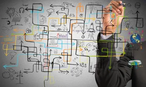 Businessman find a solution 스톡 일러스트