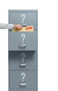 Businessman finding the right solution Фото