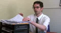 Businessman finds paperwork HD Footage