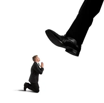 Businessman fired by the boss Stock Photos