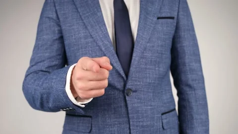 Businessman forefinger that Video stock 236609740