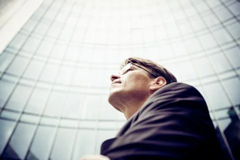 Businessman In Frankfurt/main 写真素材