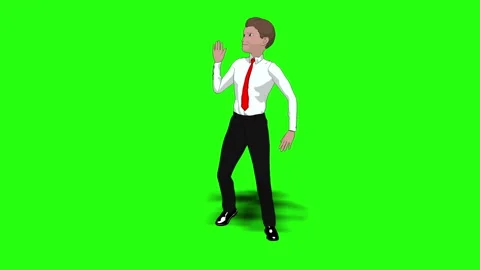 Businessman funny dancing Video stock 87044699