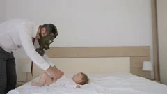 Funny videos of dads changing online diapers