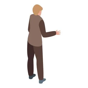 Businessman is gesturing with his hand Stock Illustration