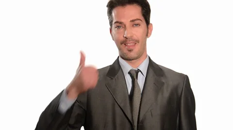 Businessman gesturing thumbs up Video stock 27799834
