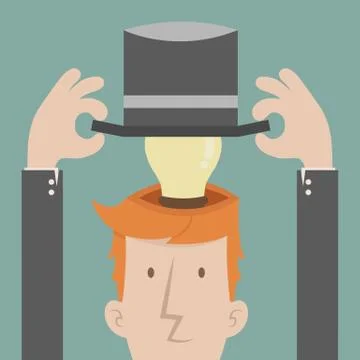 Businessman get idea , eps10 vector format Иллюстрация